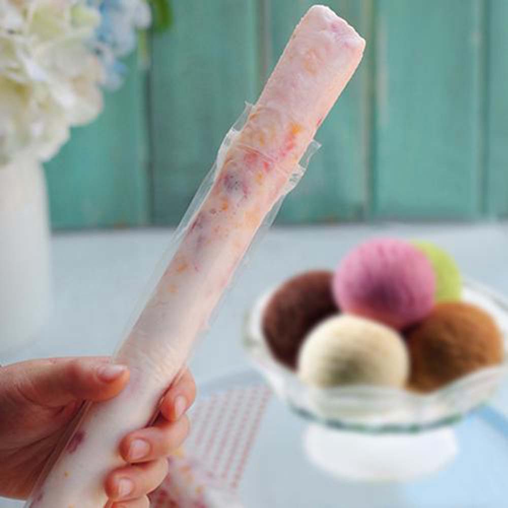 20pcs Disposable Ice Popsicle Mold Bagsice Cream Diy Self-Styled Bag Tools Mold Freezer Popsicle Molds Ice Pack Icecream
