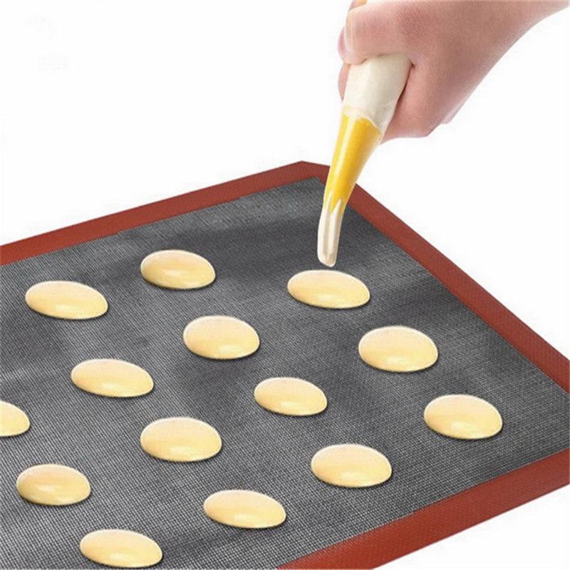 Silicone Mat Pastry Non Stick Puff Perforated Liner Pad Macaron Cookie Bread Mold For Baking Tools Oven Sheet Bakeware