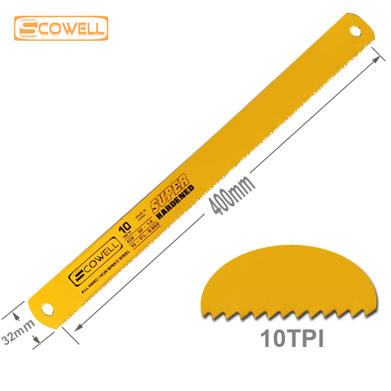 30% Off 5PCS Machine Hacksaw Blades 350mm,400mm,450mm Power Hacksaw Blades High Speed Steel Band Saw 10TPI 6TPI for Wood Cutting
