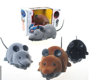 Flocking remote mouse remote control toy animal toy remote control mouse Tricky