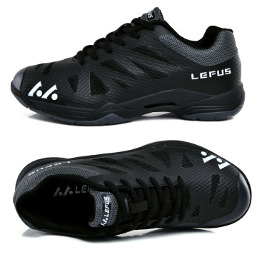 New Training Tennis Shoes Men Women Size 36-45 Black Orange Breathable Badminton Shoes Couples Light Weight Tennis Sneakers