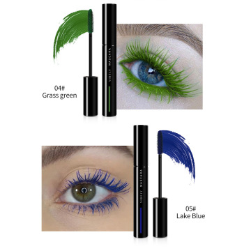 Color Mascara Waterproof Fast Dry Eyelashes Curling Lengthening Makeup Eye Lashes Mascara Comestics Tools Easy To Wear TSLM2