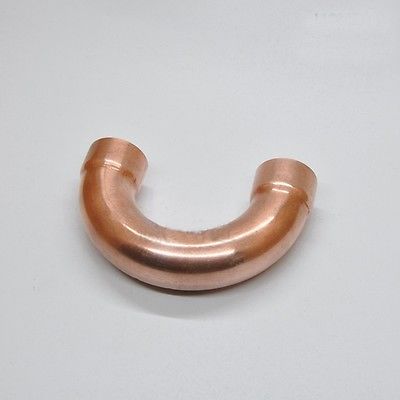 8x0.9x25mm 180 Degree Return Bend Copper End Feed Plumbing Pipe Fitting for gas water oil