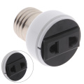 E27 ABS US/EU Plug Connector Accessories Bulb Holder Lighting Fixture Bulb Base Screw Adapter White Lamp Socket