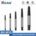 XCAN 5pcs Broken Screwdrive Guide Set Broken Bolt Remover Easy Out Screwdriver Set Screw Extractor Drill Bit