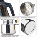 Portable coffee maker,Stainless Steel cold brew coffee Pot Moka Espresso ice kettle Mocha Pot for Home, Coffee Tool