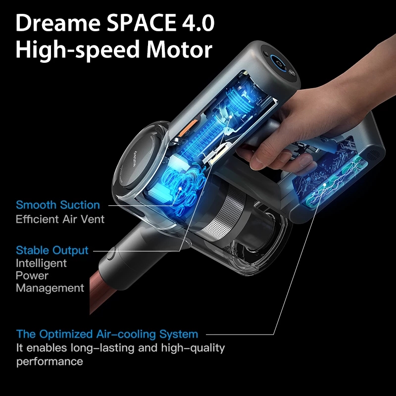 2020 Dreame V11 Handheld Wireless Vacuum Cleaner OLED Display Portable Cordless 25kPa All in one Dust Collector Carpet Cleaner