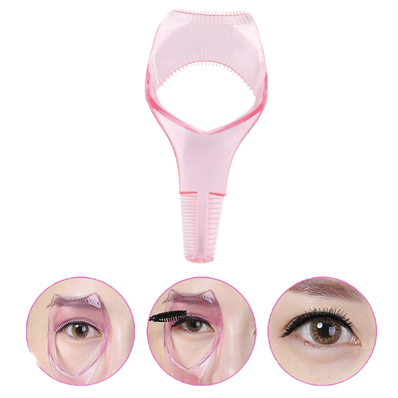 3 In 1 Makeup Mascara Shield Guard Curler Applicator Comb Guide Card Makeup Beauty Cosmetic Tool Eyelash Tools