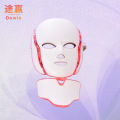 LED Facial Mask 7 Colors with Neck Light Therapy Skin Rejuvenation Beauty Skin Care Whitening Skin Shrink Pores Device Home Spa