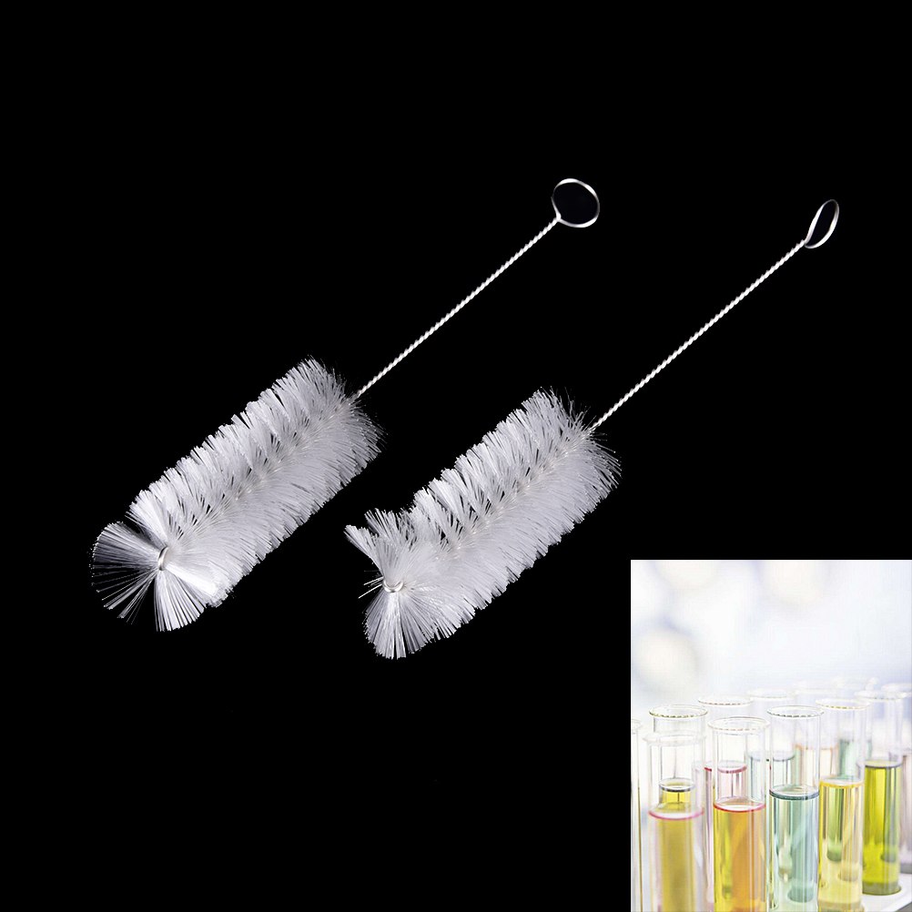 2PCS Multi-Functional Chemistry Feeding Bottle Straw Test Tube Bottle Glass Cleaning Brush Washing Teapot Laboratory Supply