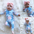 Fashion Floral Newborn Baby Girl Romper Jumpsuit Playsuit Outfit Clothes Set