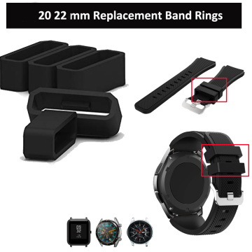 Rubber Replacement Watch Strap Band Keeper Loop Security Holder Retainer Ring For Huawei Watch GT/Huami/Samsung Smart Watch