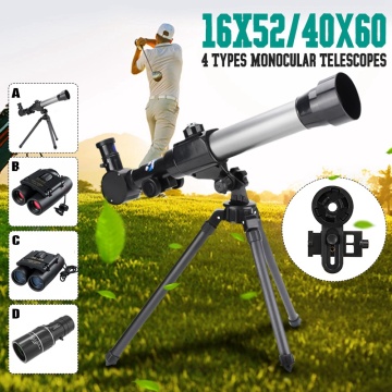 Students Experimental Astronomical Monocular Telescope Science Education Cognitive Toy Camping Hiking Monocular With Tripod Gift