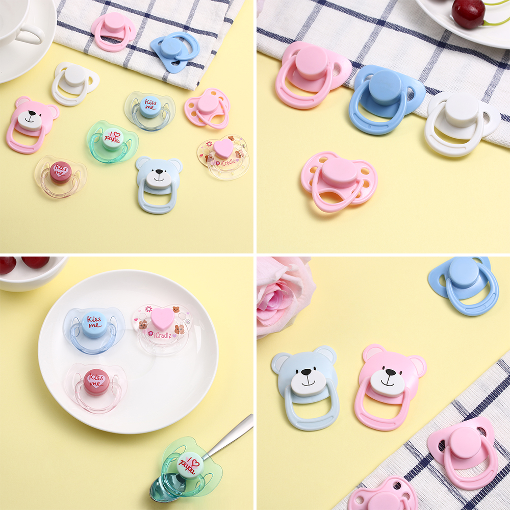 1 PC Brand New Lovely Doll Magnet Pacifier Doll Accessories Doll Supplies Dummy Nipples Magnet For New Reborn Baby Doll Kids Toy