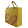 Flat Handle Brown Kraft Fancy Paper Gift Bag