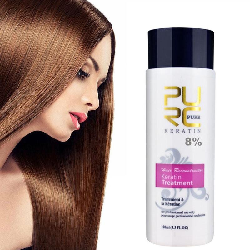 Purc 8% Formalin Keratin Hair Treatment And Purifying Shampoo Hair Care Products Set Brazilian Keratin Hair Treatment Shampoo