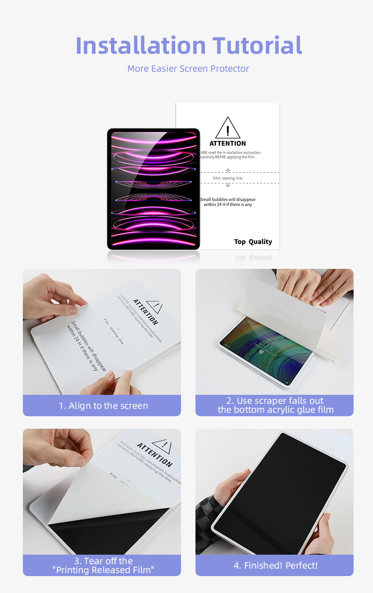 tpu screen protector for ipad