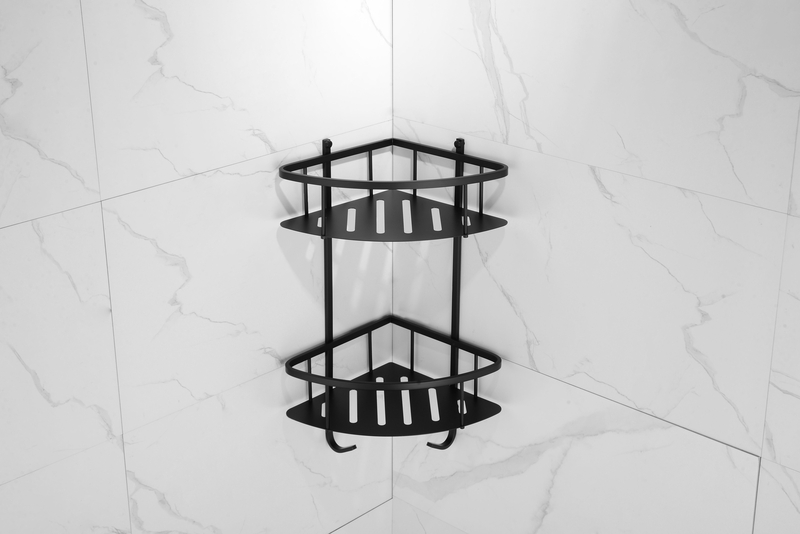 Corner Shower Ball Deep Basket Design With Hook faucet 5