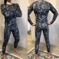 Men's Camouflage Thermal underwear set Long johns winter Thermal underwear Base layer Men Sports Compression Long sleeve shirts