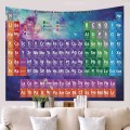 Chemical Element Psychedelic Tapestry Wall Hanging World Map Wall Tapestry Blanket Carpet Wall Cloth Tapestry Home Yoga Shawl