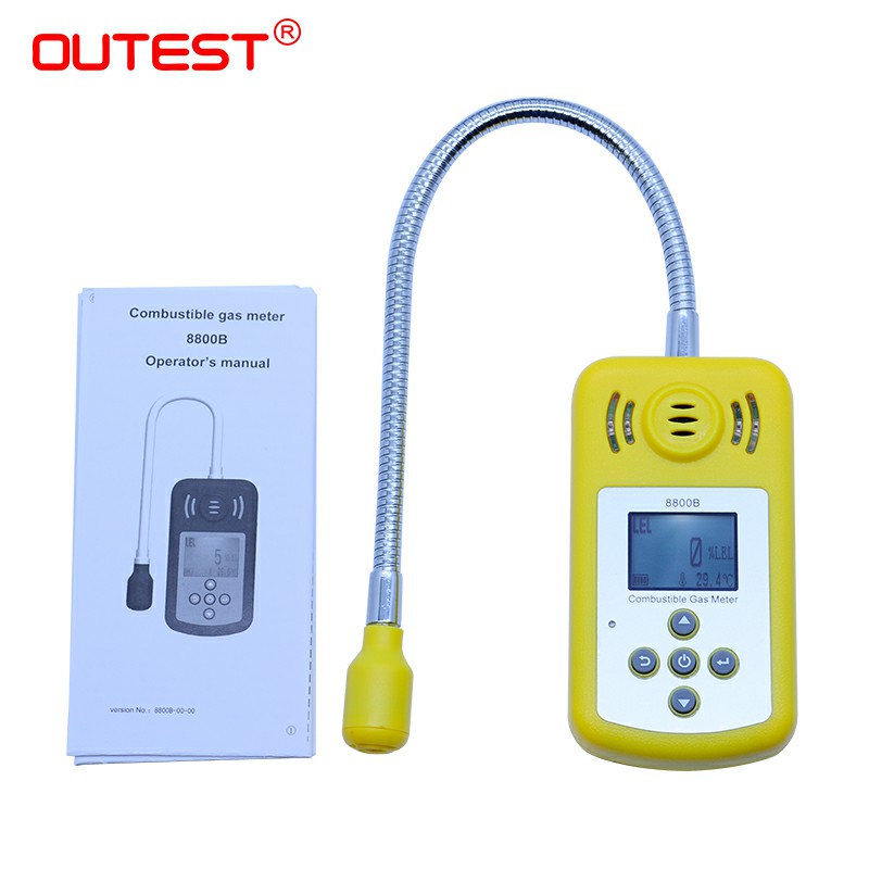 OUTEST Combustible gas detector port flammable natural gas Leak Detector Location Determine meter Tester Sound Light Alarm