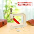 1Set Manual Nailed Bead Machine Clothing Pearl Rivet Craft for DIY Hat Tool