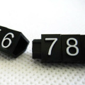 360 Plastic Cubes Price Display Tags Adjustable Number Stand Frame Label Shop