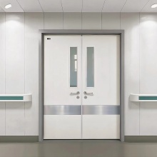 Laboratory stainless steel airtight clean door double door