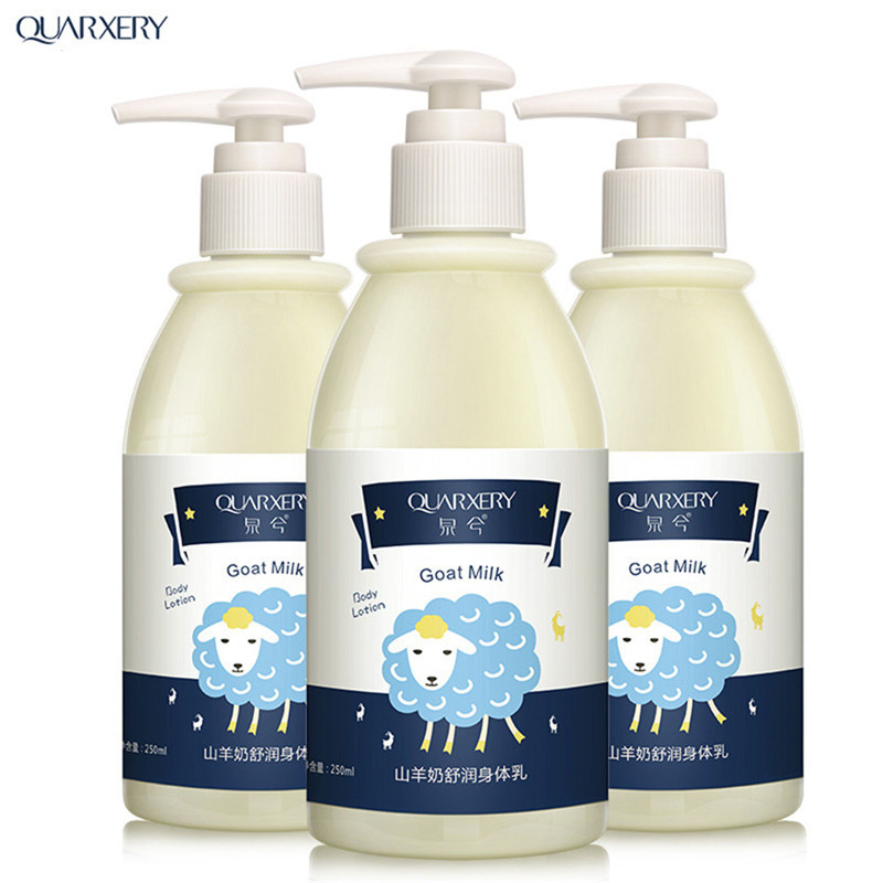 QUARXERY Goat Milk Body Whitening Cream Replenishing Nourishing Anti Chapping Body Lotion Moisturizing Body Care Boutique Brand