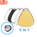 5in1 Portable Reflector 30cm 5 color Triangle photography collapsible diffuser Photo Studio Accessories