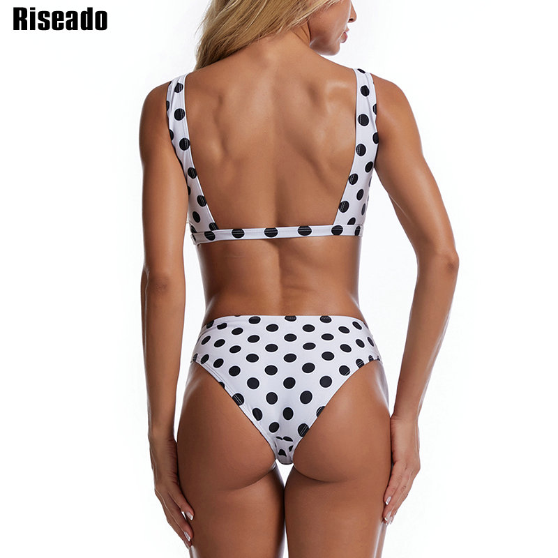 Riseado Sexy Bikinis 2021 Push Up Swimwear Women Swimsuits Striped Brazilian Bikini Set Summer Beachwear Cut Out Biquini XXL