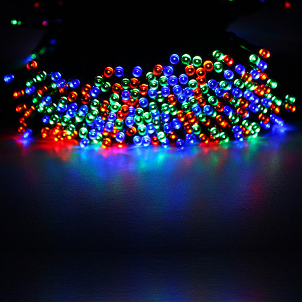 52m LED Outdoor Solar Lamps LED String Lights 500leds Waterproof Fairy Holiday Christmas Party Garlands Solar Garden Lights