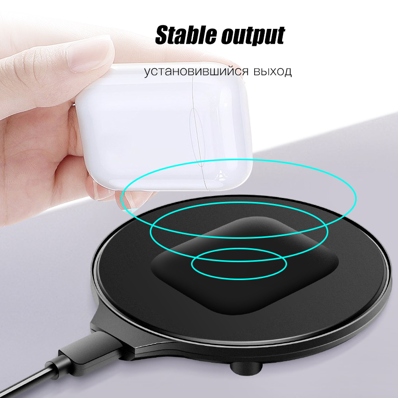 iONCT Qi Wireless Charger For Apple AirPods 2 Pro charger Bluetooth Earphone Standard Fast Wireless Charging Dock Station