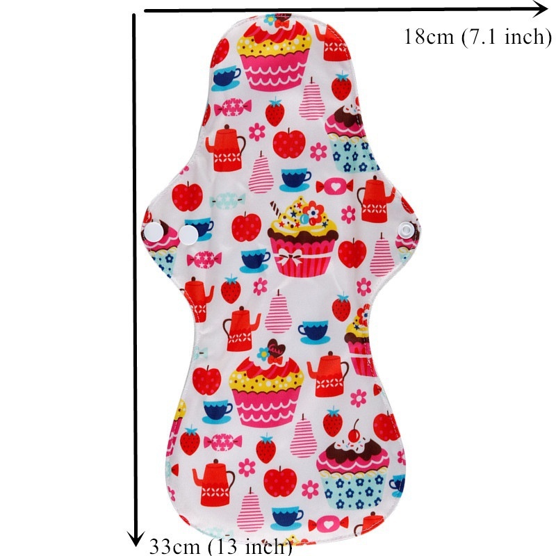 [simfamily] 6+1 Heavy Flow/Over Night Pads Set Menstrual Cloth Sanitary Pads,Reusable & Waterproof Wholesale Selling