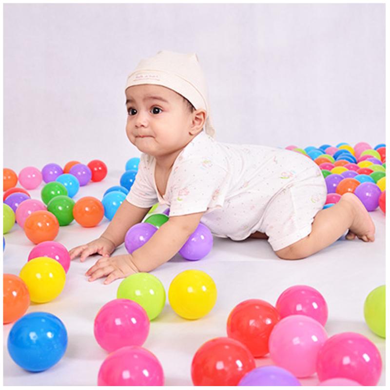 25/100 Pcs Eco Friendly Colorful Soft Plastic Water Pool Ocean Wave Ball Baby Funny Toys Stress Air Ball Outdoor Fun Sports Toys