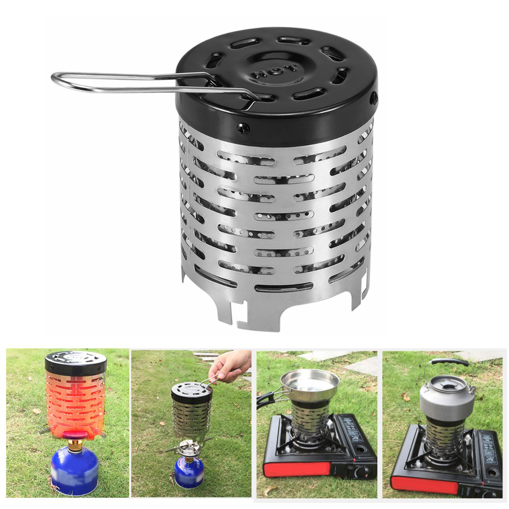 Portable Outdoor Camping Gas Heater Warmer Stove Heating Cover Outdoor Camping Equipment Fishing Hunting Stainless Steel