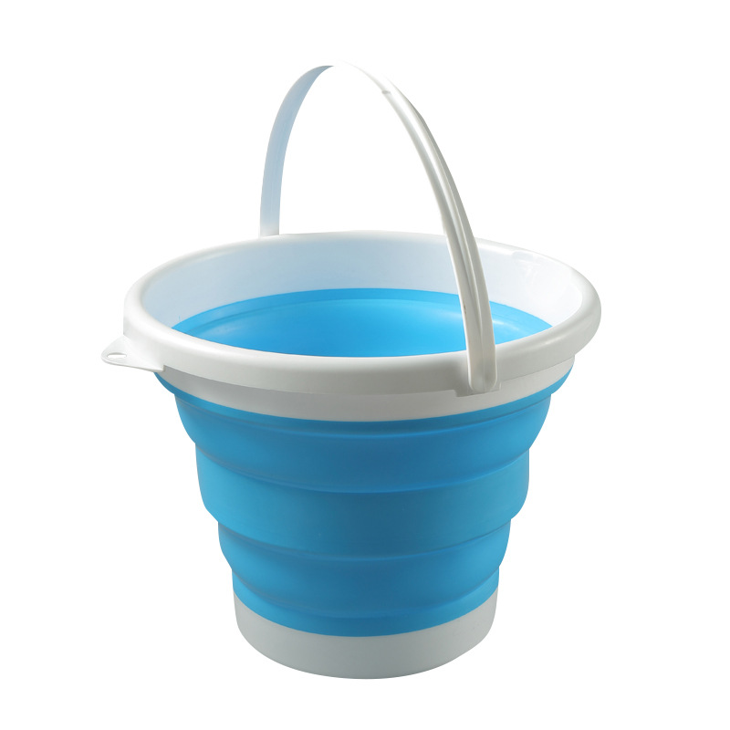 Foldable Retractable Silicone Watering Bucket Save Space Portable Bucket for Outdoor Hiking Picnic fishing Barbecue Travel