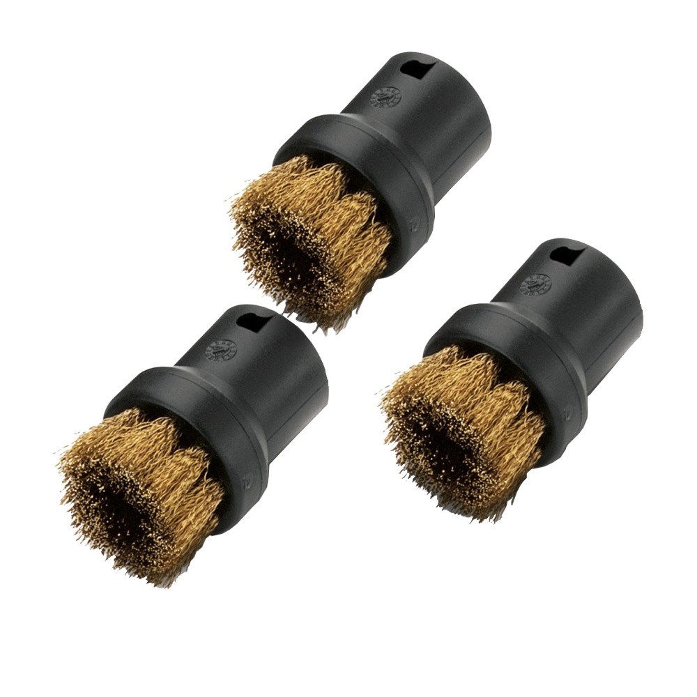 Clean Doll 3x Nylon & 2x Brass Bristles brush Nozzle for Karcher SC Steam cleaner SC1 SC2 SC3 SC 3 SC4 SC5 SC6800 spare parts