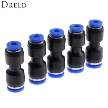5Pcs Pneumatic Fittings Push In Straight Reducer Connectors For Air Water Hose Plastic Pneumatic Parts PG6-4 6mm Hole to 4mm