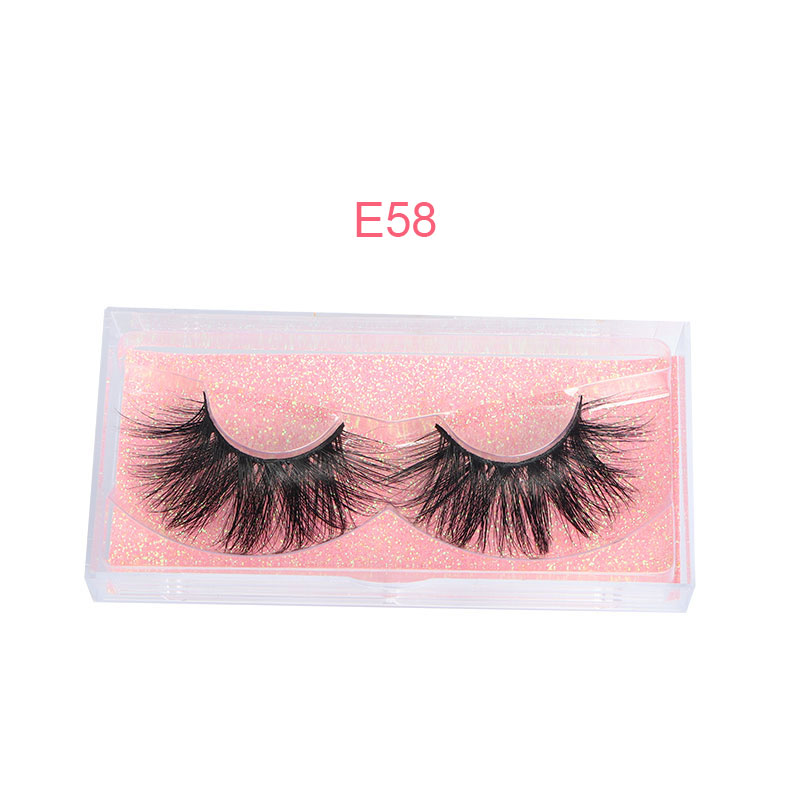 25mm Mink False Eyelashes 3D Lash Handmade Dramatic Curly Soft Lash Fluffy Natural Russian Long Lashes Extension Makeup Tool