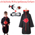 Children/kids Anime Naruto Akatsuki /Uchiha Itachi Costume Cosplay Halloween Christmas Pain Cloak Cape