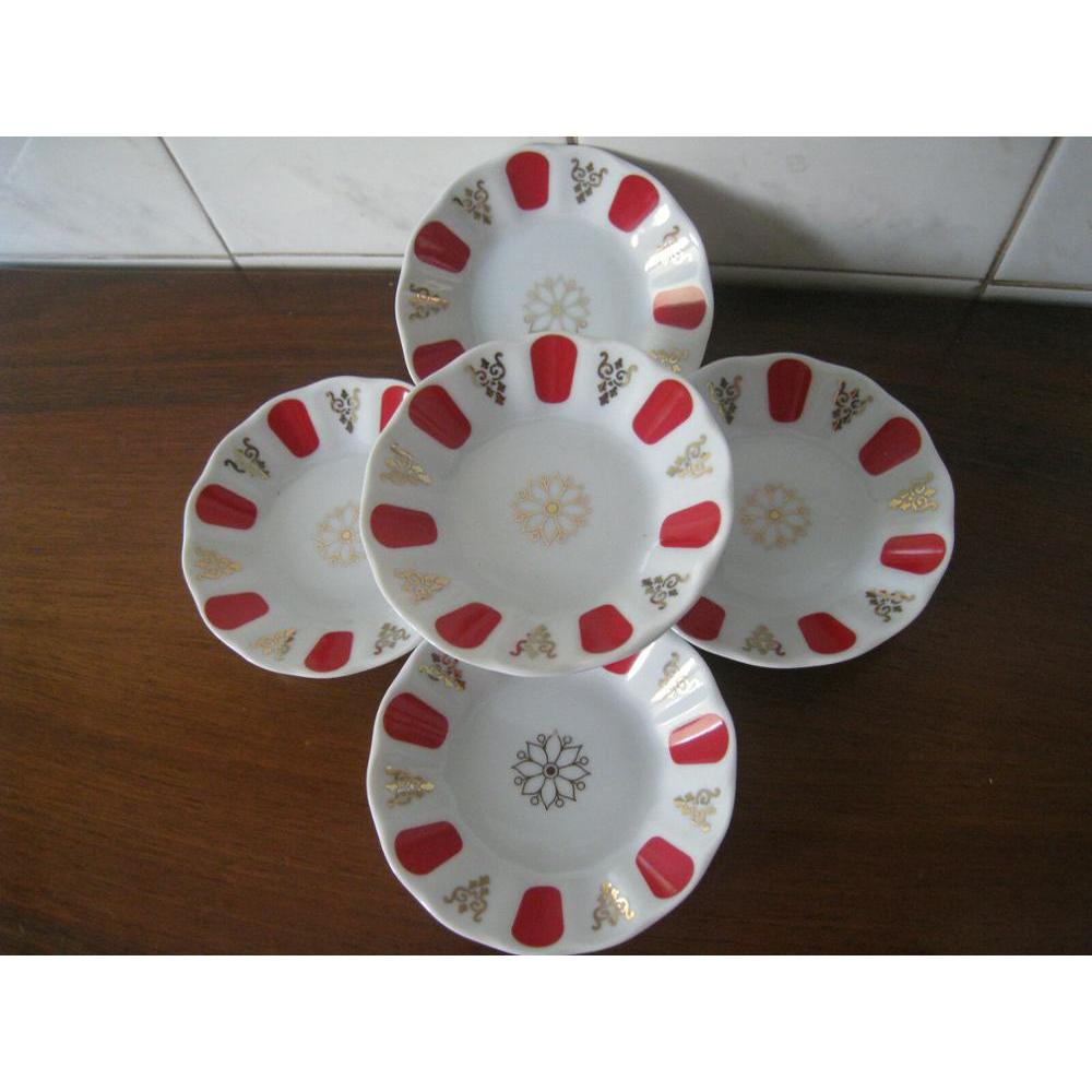 (SET OF 6) Authentic Turkish Traditional Porcelain Tea Saucer, CHEAPEST PRICE