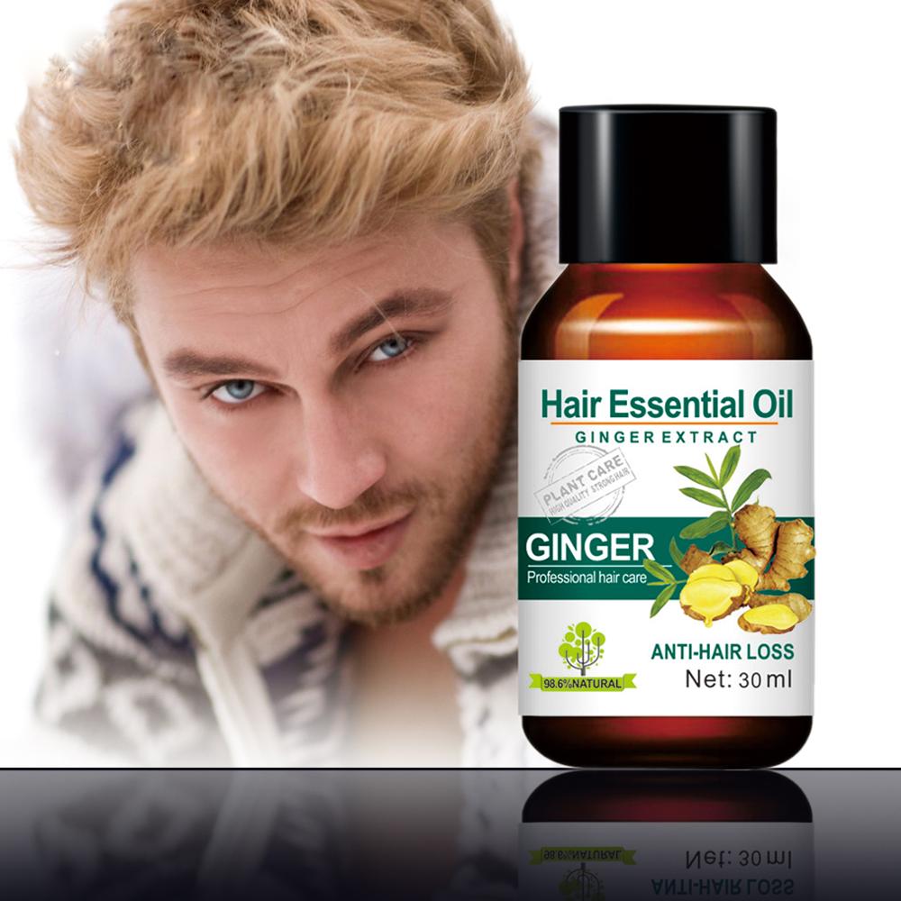 Mokeru 30ml Ginger Oil Natural Anti Hair Loss Products Essential Oil Hair care for Woman and Man Fast Growing hair Treatment