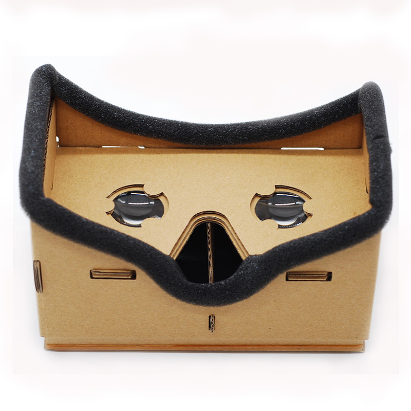 JINSERTA Google Cardboard VR Box DIY VR Virtual Reality 3D Glasses Magnet VR Box Controller 3D VR Glasses for iPhone Samsung