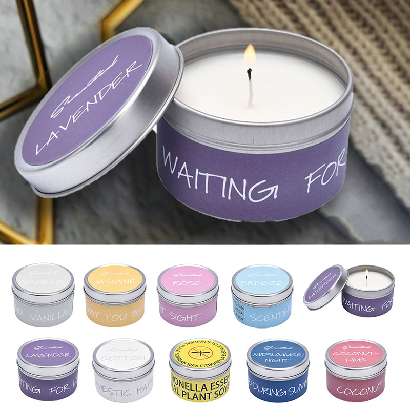 9 kinds of Handmade Candle Plant Essential Oil Small Jar Scented Candle Travel Scented Candle Natural Soy Wax Home Decoration