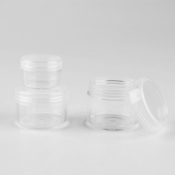 3/5/10/15/20g Plastic Transparent Empty Makeup Jar Pot Refillable Sample Bottles Travel Face Cream Lotion Cosmetic Container