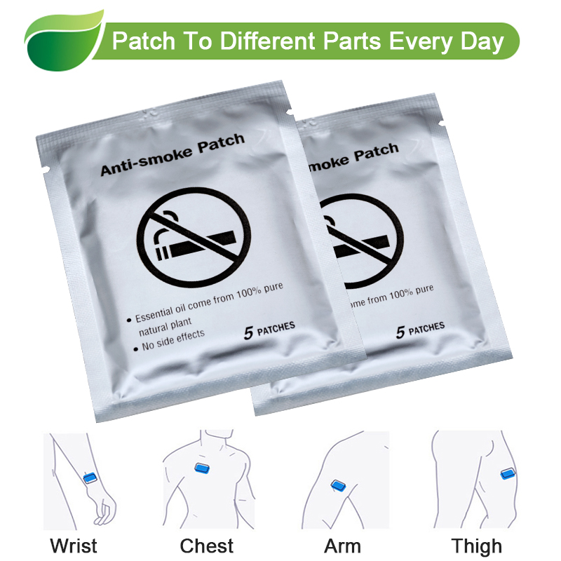 15Pcs=3Bags Anti Smoke Patch 100% Natural Ingredient Quit Smoking Cessation Chinese Herbal Medical Plaster Health Care D2048