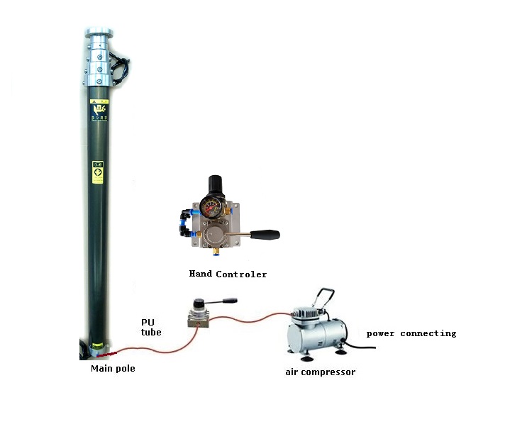 6m Communication antenna wifi Tower,6m telescommunication wifi antenna mast,6m telescopic camera pole