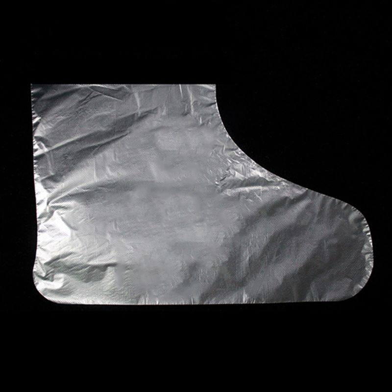 100Pcs/Pack Disposable Plastic Foot Covers Transparent Shoes Cover Paraffin Bath Wax SPA Therapy Bags Liner Booties