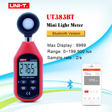 UNI-T UT383BT Digital Luxmeter Bluetooth Mini Light Meter Environmental Testing Equipment Handheld Type Luxmeter Illuminometer